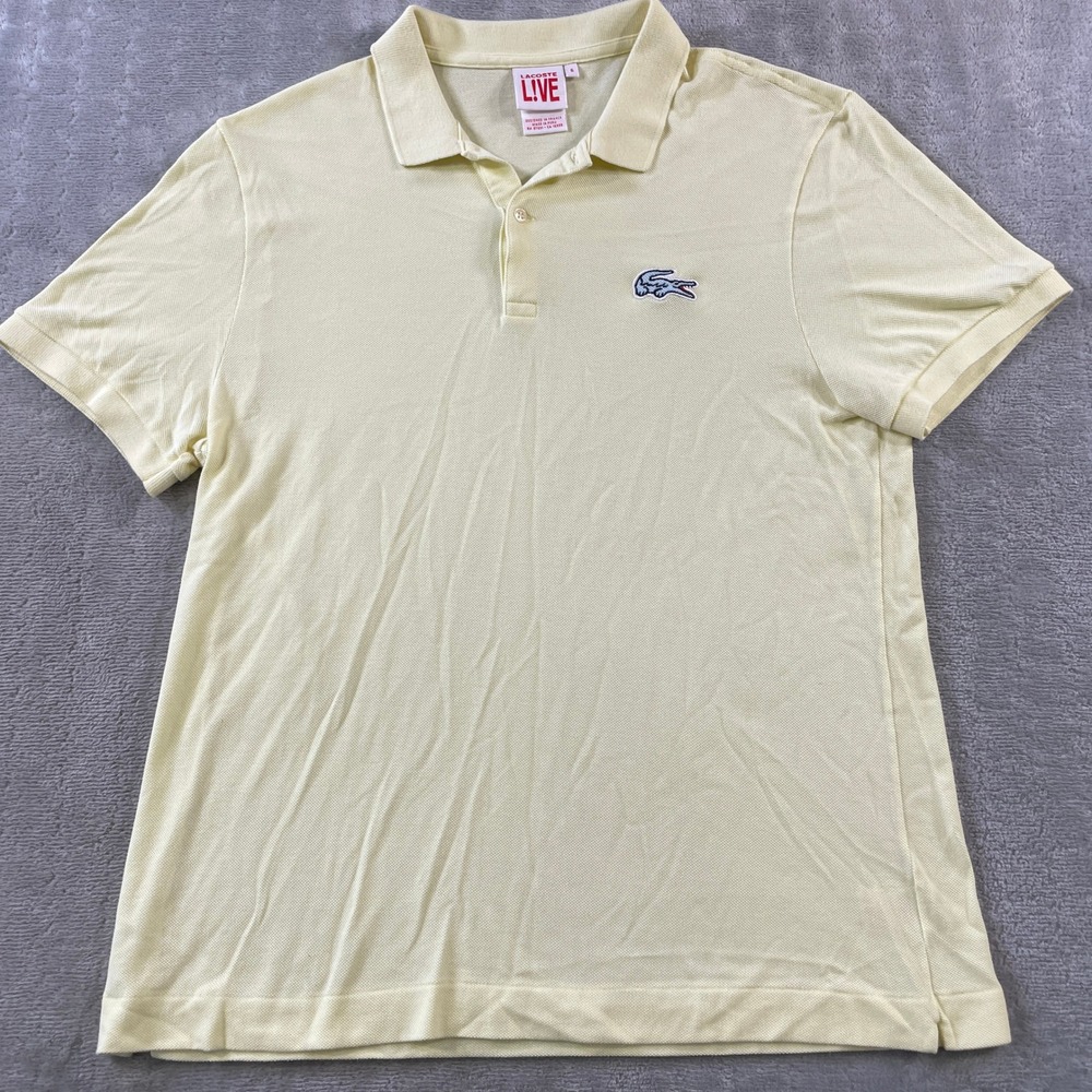 Lacoste LIVE Men's Pale Yellow Polo Shirt